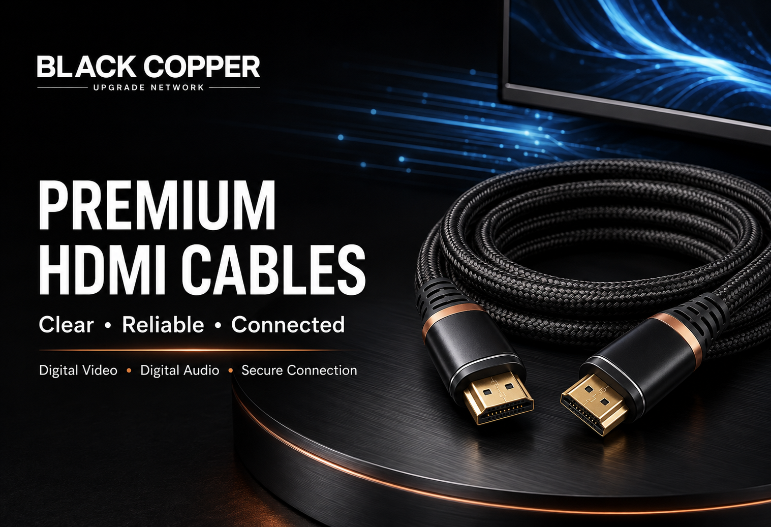 BlackCopper Premium HDMI Cables banner