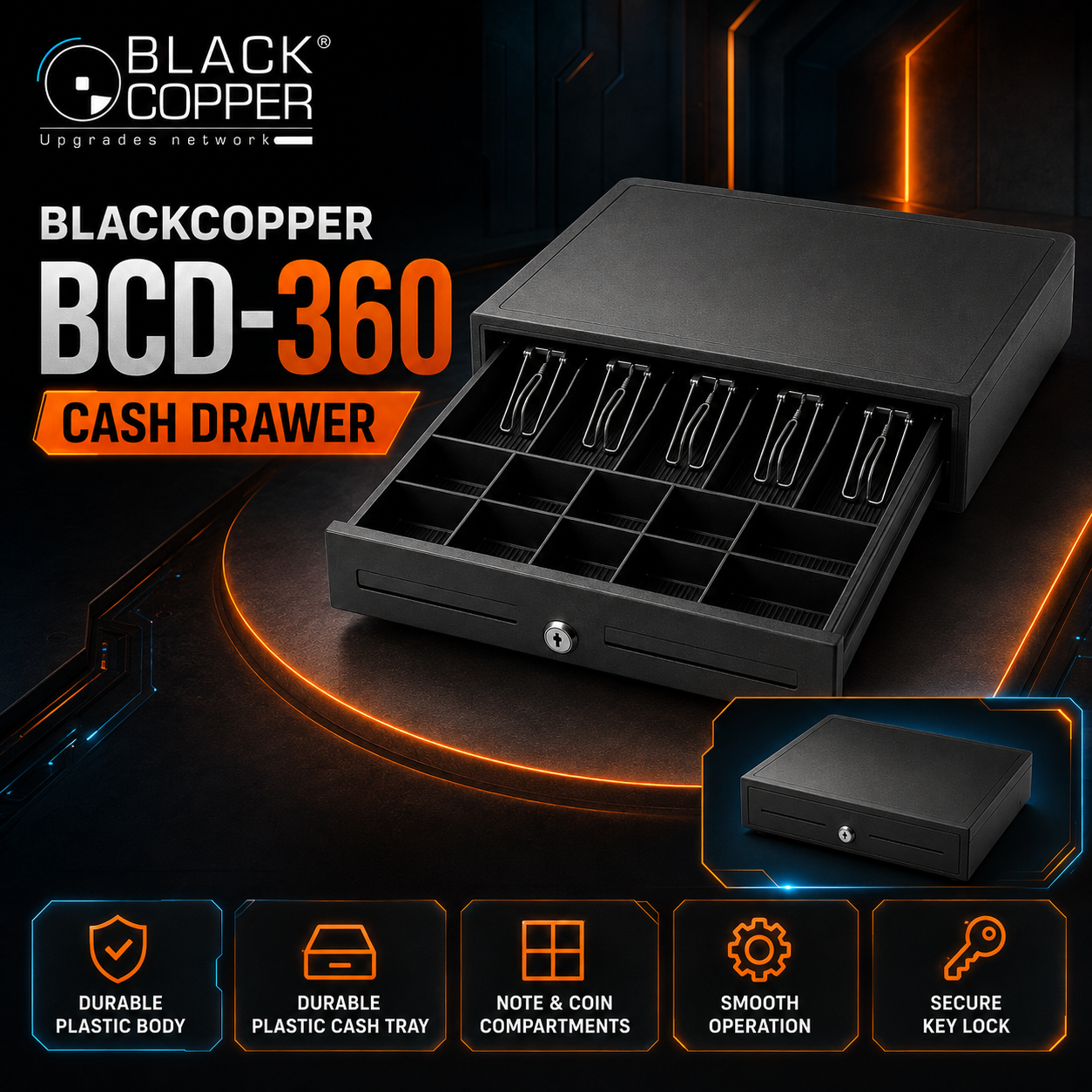 BlackCopper BCD-360 Cash Drawer