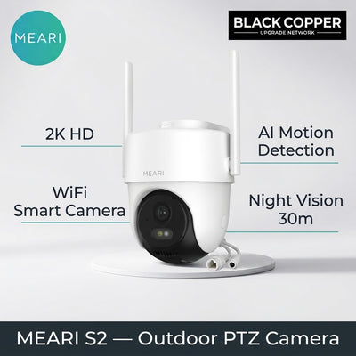 Meari S2 Outdoor Smart PTZ WiFi Camera – 4MP Full-Color Night Vision & IP65