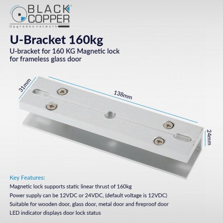 BlackCopper U-Bracket-160KG