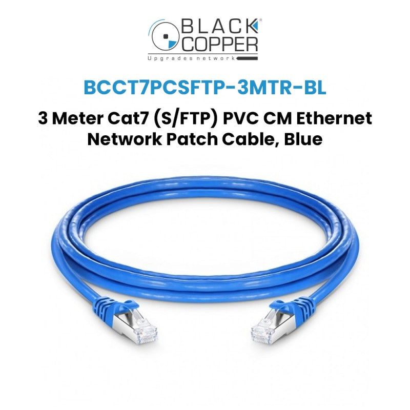 BlackCopper BCCT7PCSFTP-3MTR-BL