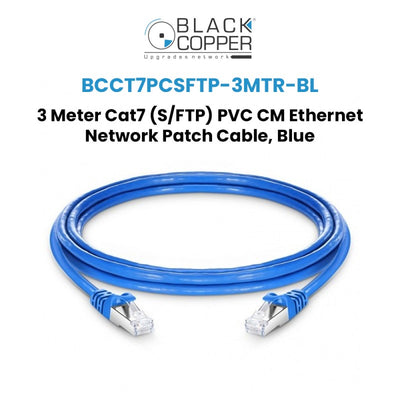 BlackCopper BCCT7PCSFTP-3MTR-BL