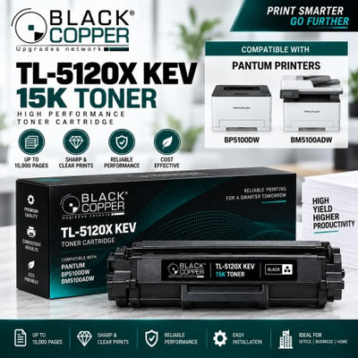 BlackCopper TL-5120X KEV high yield black toner cartridge 15K for Pantum BP5100DW and BM5100ADW